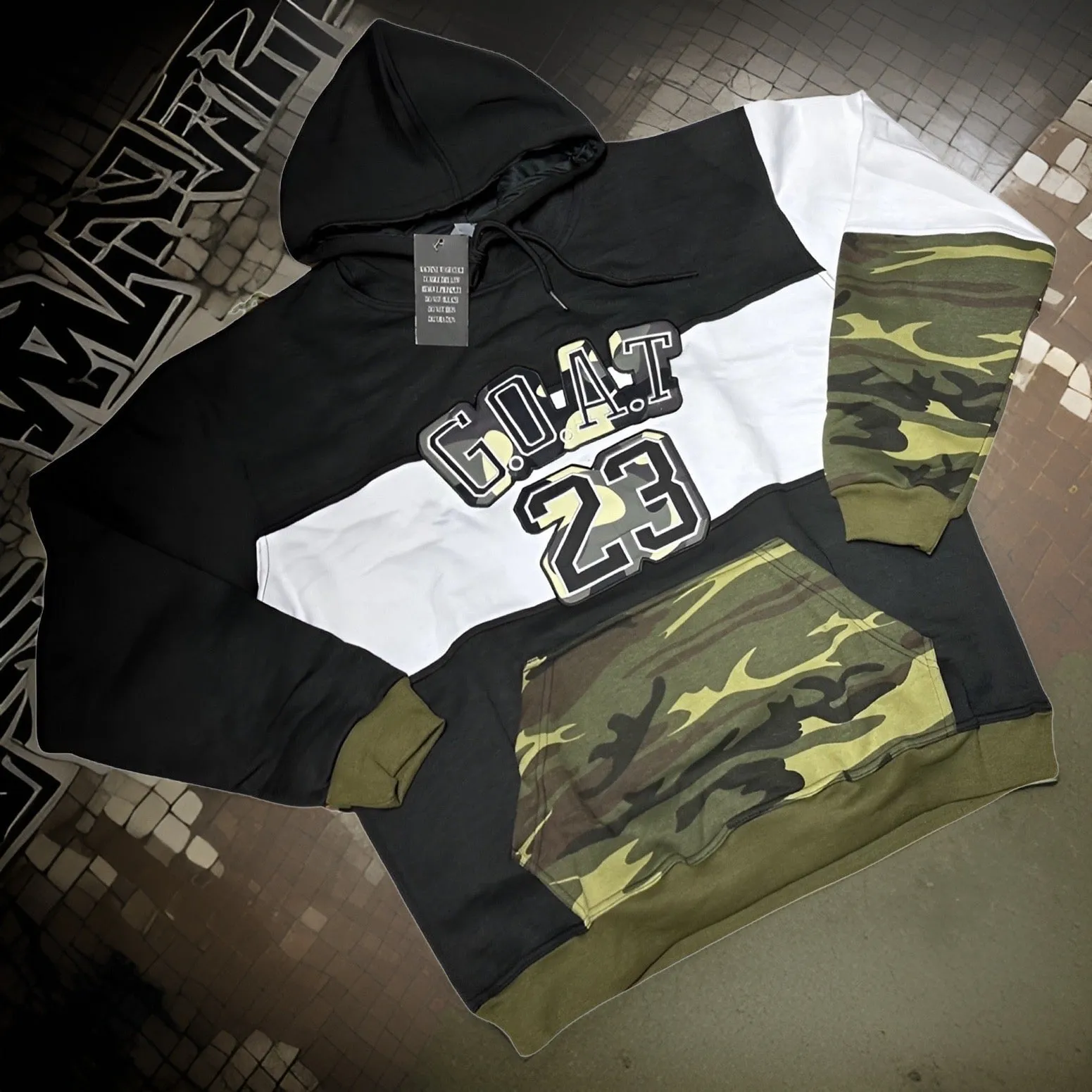 *23 GOAT* (BLACK-CAMOUFLAGE) HOODED SWEATSUITS