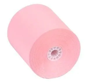 3" x 165' 1-Ply Bond Paper (50 rolls/case) - Light Pink