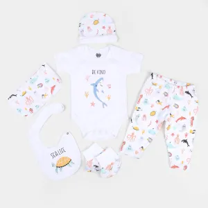 6 PCS Infant Boy Set Marine |  White