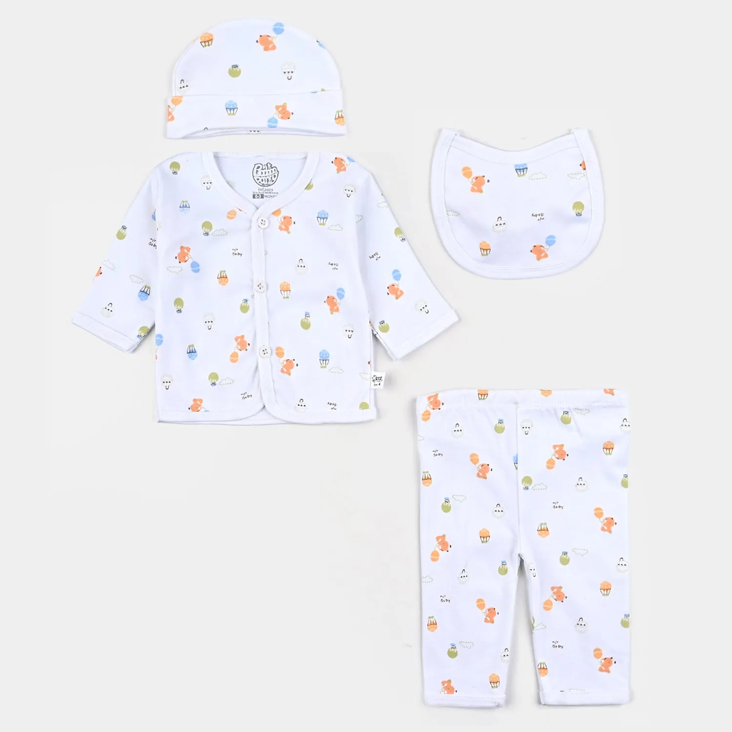 Baby Winter Suit Air Balloon Orange 4PCs |