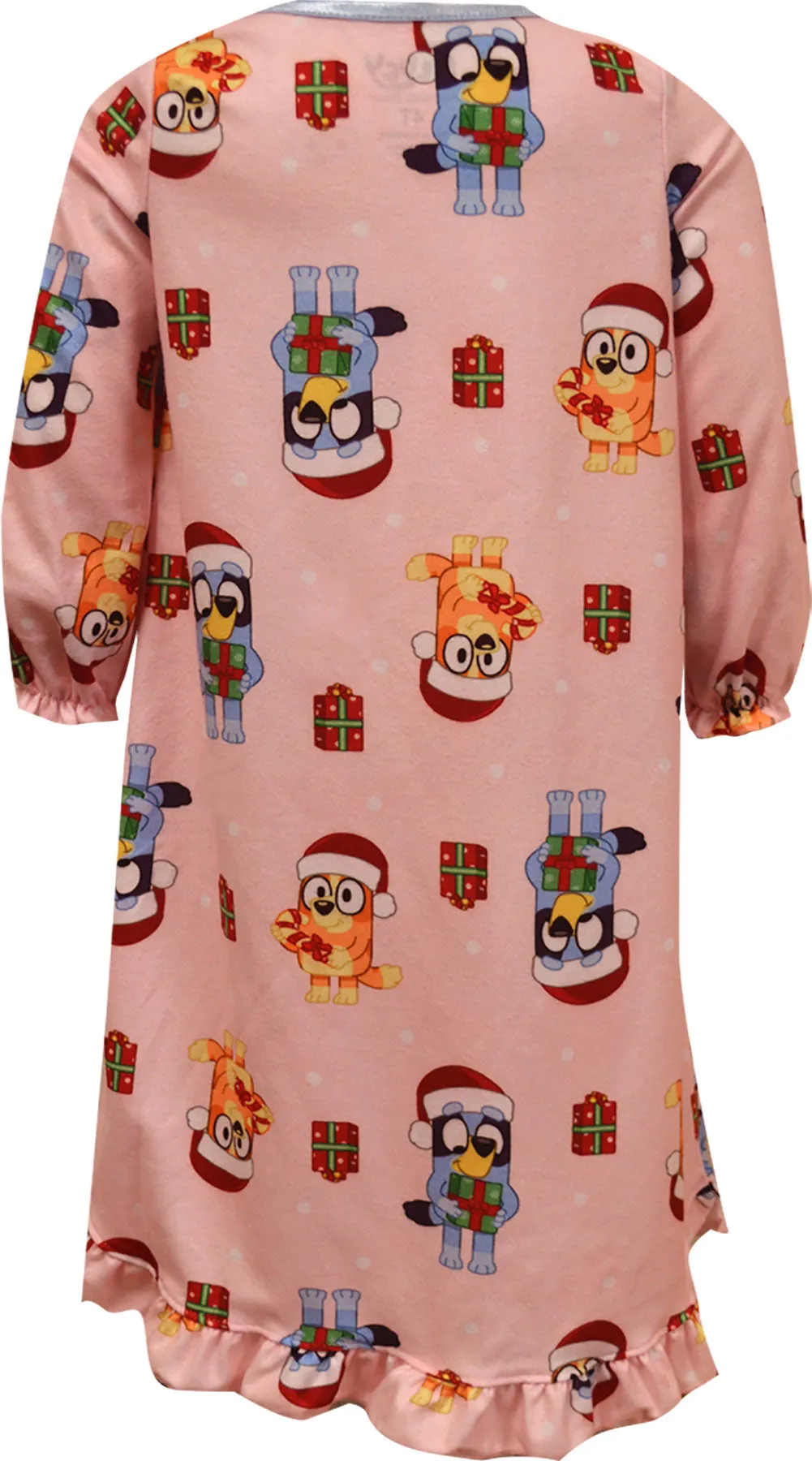 Bluey and Bingo Christmas Holiday Flannel Nightgowns