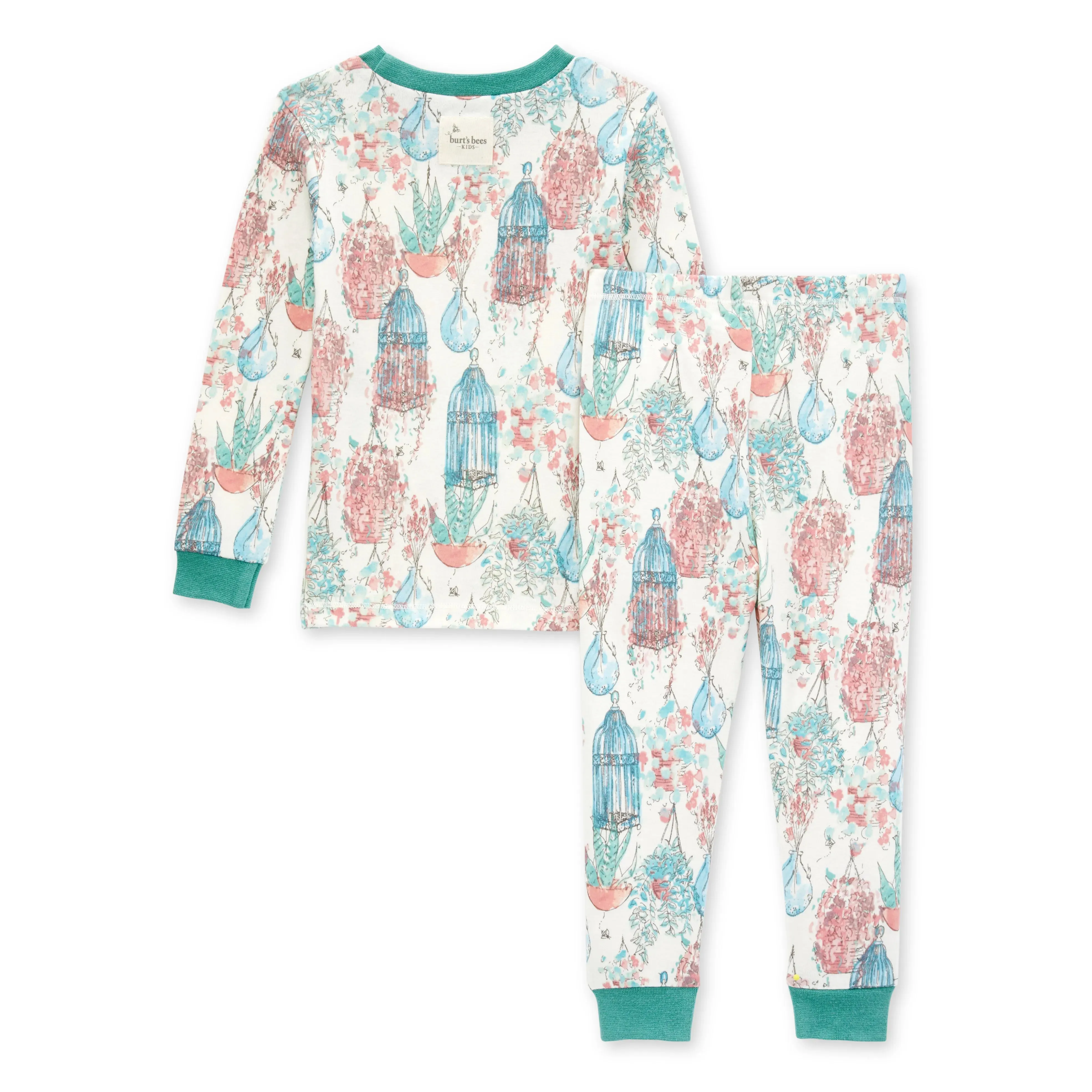 Burt's Bees Organic Two-Piece Pajamas Plant Paradise