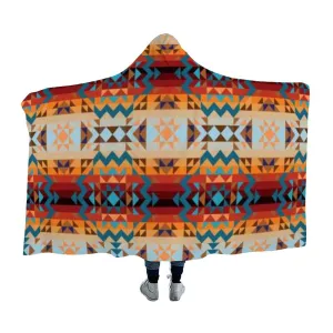 Dark Sandway Hooded Blanket