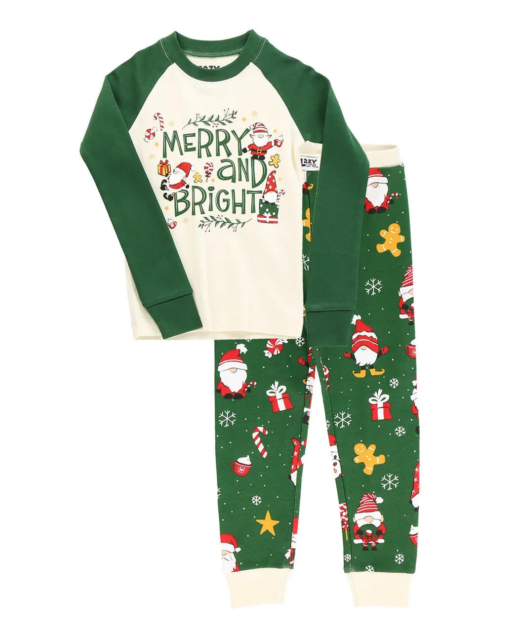 Lazyone Kid's Christmas Gnome PJ Set