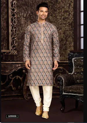 Men's Multi Color Kurta Pajama Collection - Dwija Fashion Men