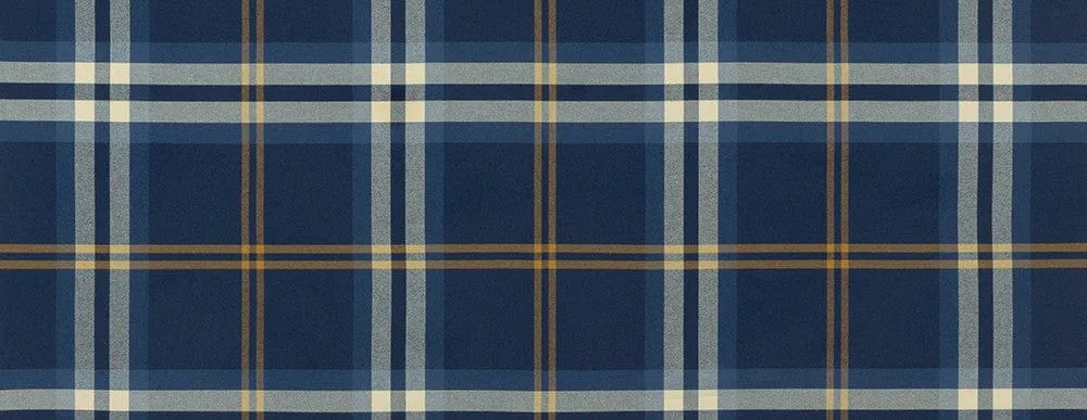 Porto Flannel Plaid in Navy