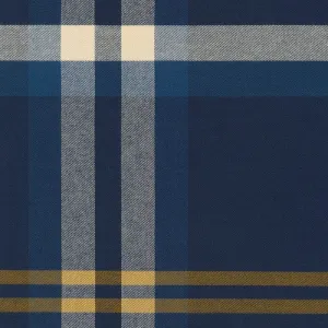 Porto Flannel Plaid in Navy