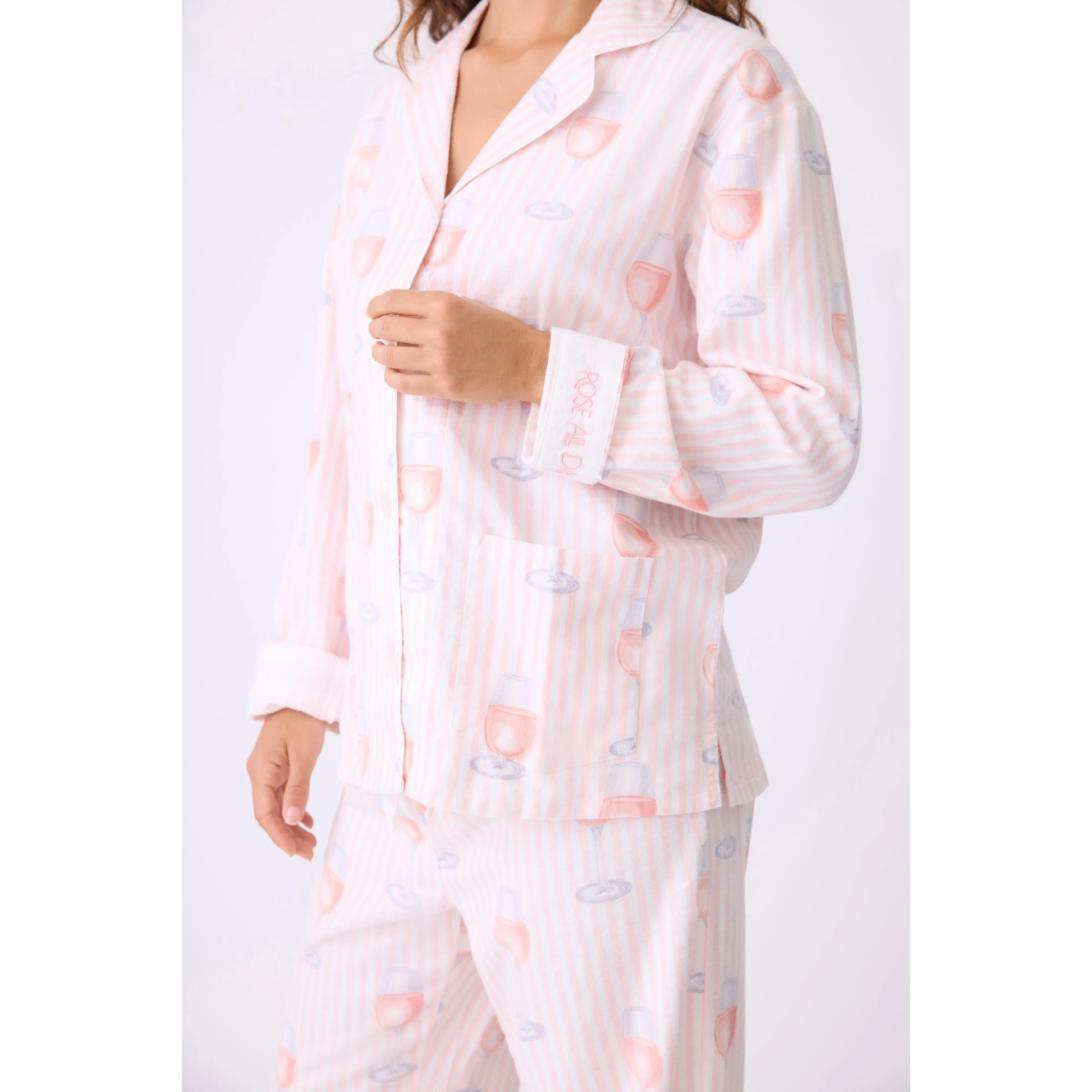 ROSE ALL DAY FLANNEL PJ SET