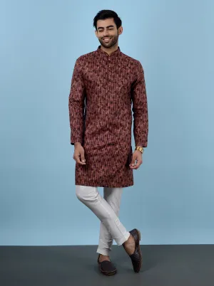 Rust Brown Kurta Pajama | TULA