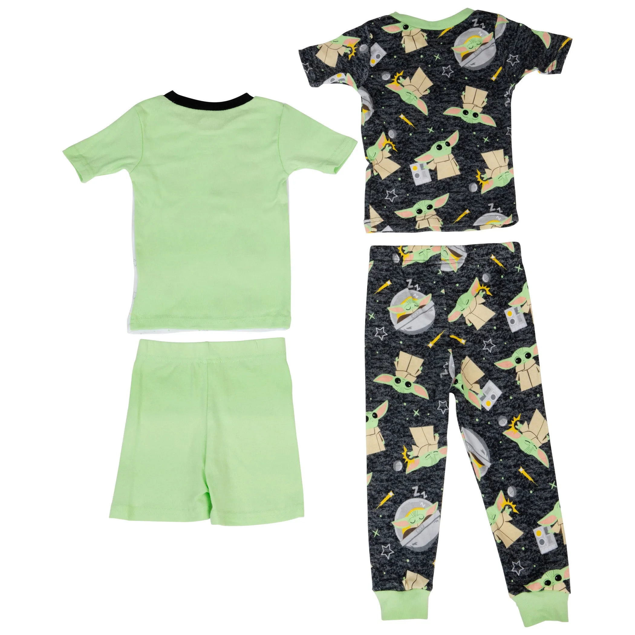 Star Wars The Mandalorian Grogu Kawaii and AOP 4-Piece Pajama Set