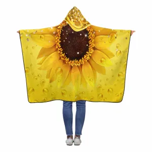 Sunflower Awd1347  Hooded Blanket 60&"x50"