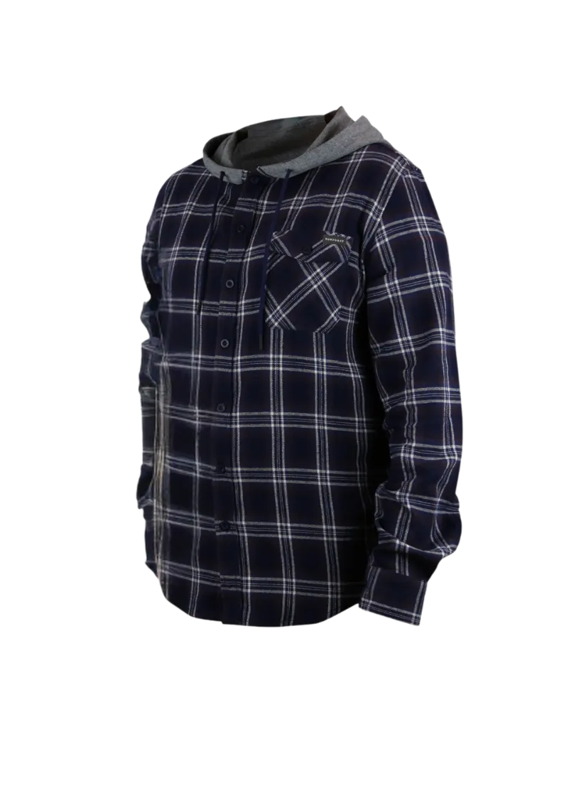 SURFGOAT "PARSON" LIGHTWEIGHT HOODED FLANNEL