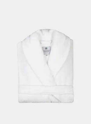 White Classic Cotton Bathrobe