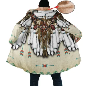 White Native Pattern Cloak WCS