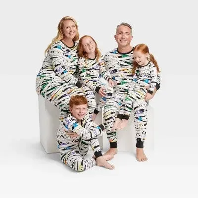 Women's Glow-In-The-Dark Mummy Halloween Matching Family Pajama Set - Hyde & EEK! Boutique