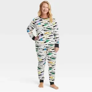 Women's Glow-In-The-Dark Mummy Halloween Matching Family Pajama Set - Hyde & EEK! Boutique