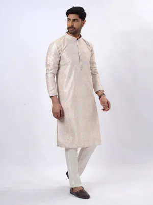 Yellow Grey Kurta Pajama | TULA